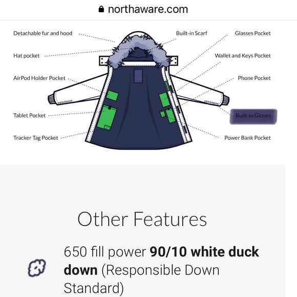 Winter Parka - Navy - Picture 4 of 12